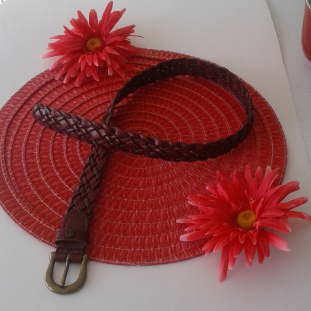 Eitenne Aigner Smooth leather Braided Belt 34"